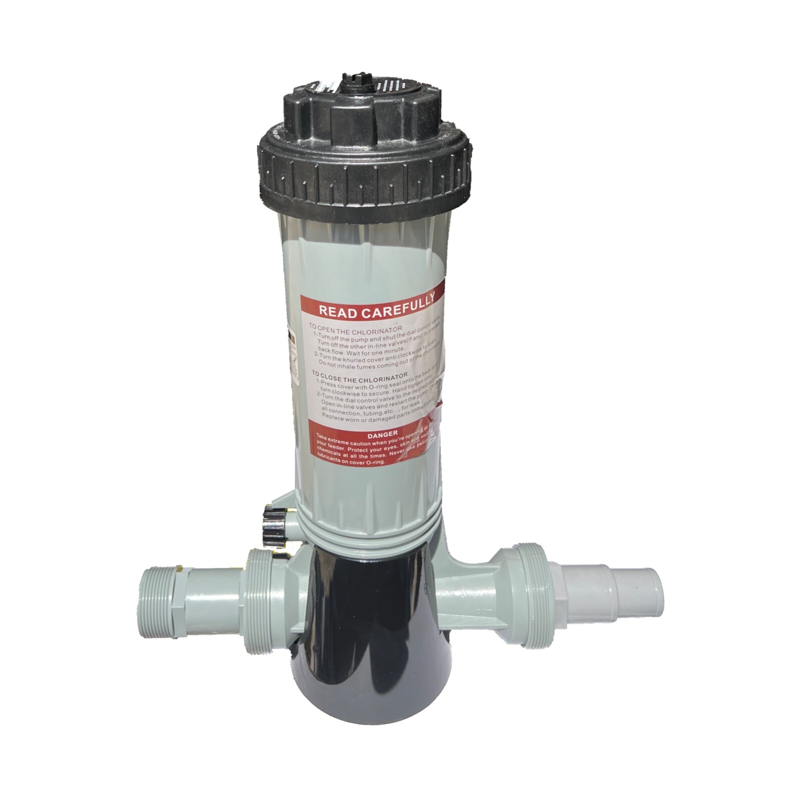 Swimming Pool Inline Chlorine Bromine Feeder Above Ground Pools Hot Tub 20g 200g