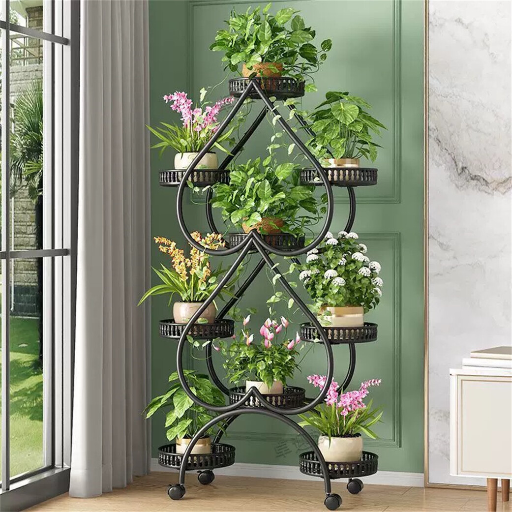 Plant Stand Indoor Creative Heart Shape Plant Stand for Patio Garden Living Room