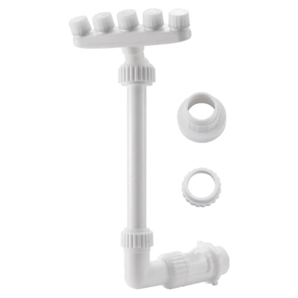 Adjustable Pool Fountain Five Nozzles Waterfall Sprinkler for Cooling, Dual2140