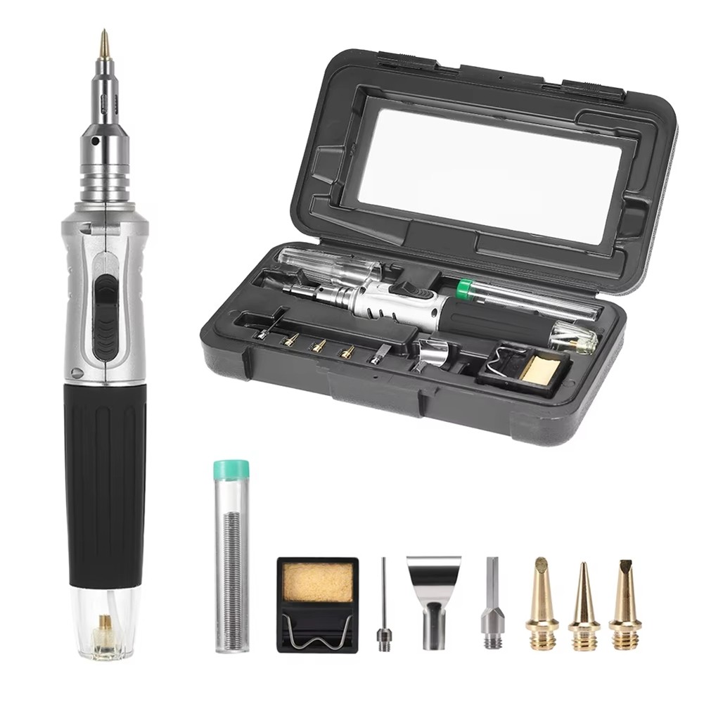 10 in 1 Gas Soldering Iron Case Set Multifunctional Automatic Ignition4040