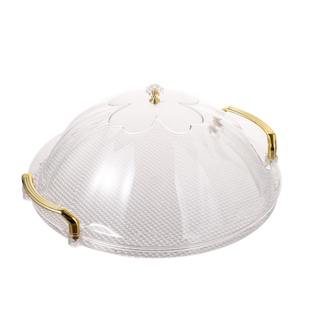 Cake Stand, Round Tray with Lid, Multipurpose Tray with Handle for Tea3869
