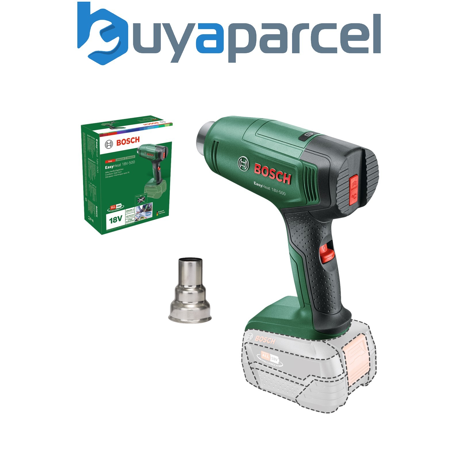Bosch Cordless Heat Gun EasyHeat 18V-500 06032A8000