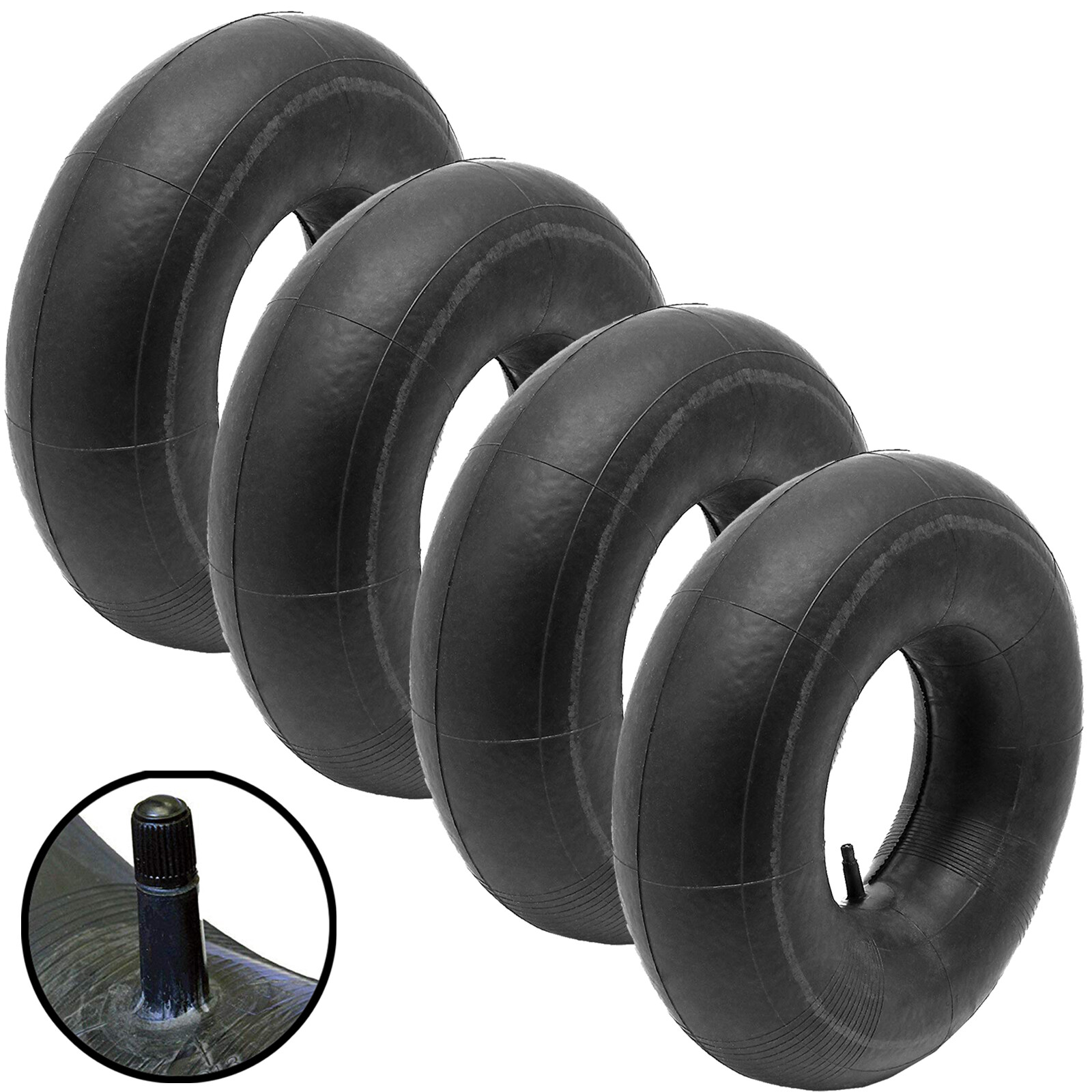 4 x Inner Tube Ride On Lawnmower Tyre Schrader Valve 15x600 15x6.00-6 15 x 6