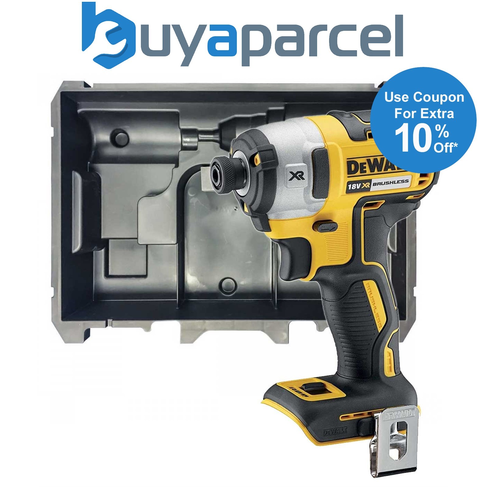 Dewalt DCF887N 18V XR G2 Brushless 3 Speed Impact Driver Bare + Tstak Inlay