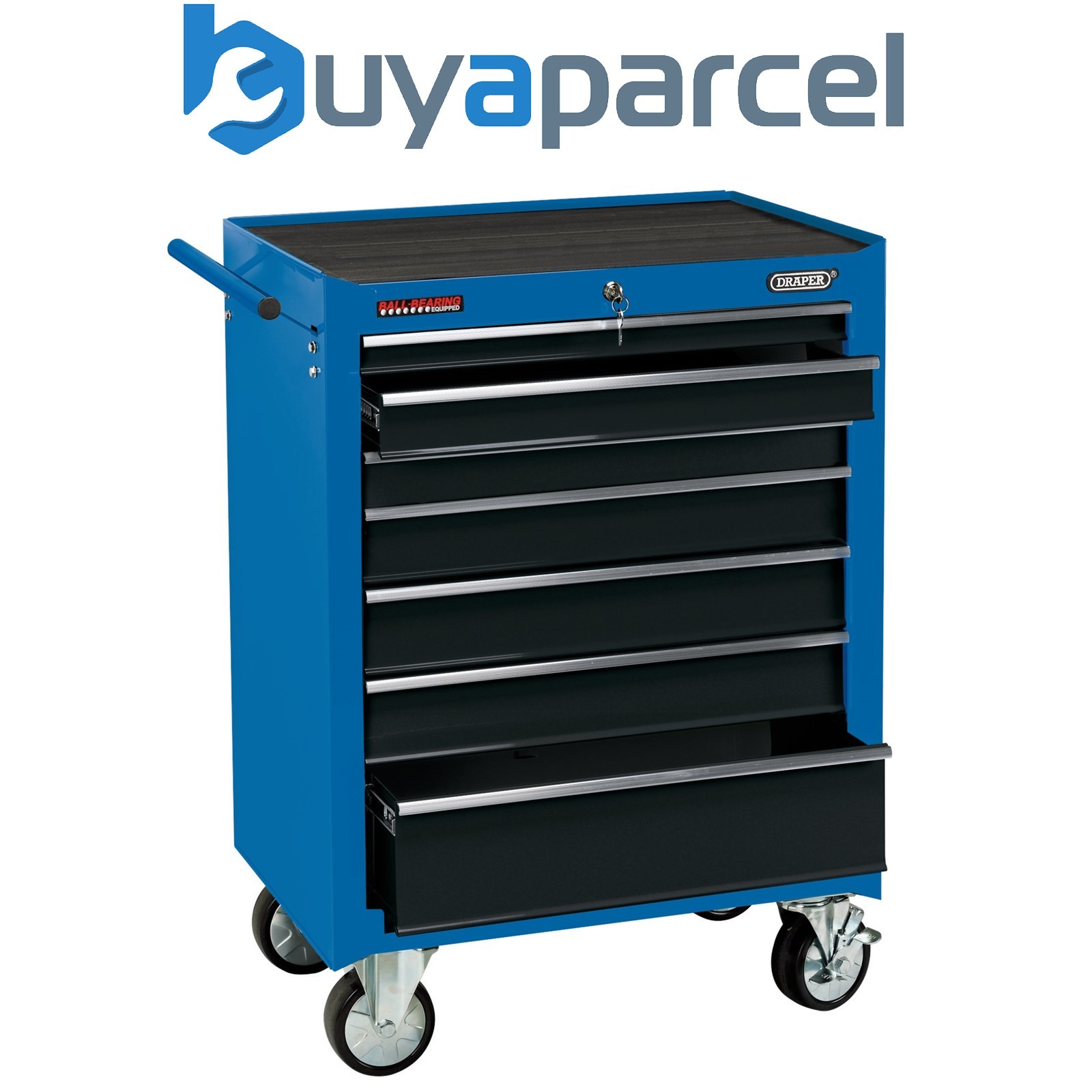 Draper 15040 Roller Tool Cabinet, 7 Drawer, 26", Blue