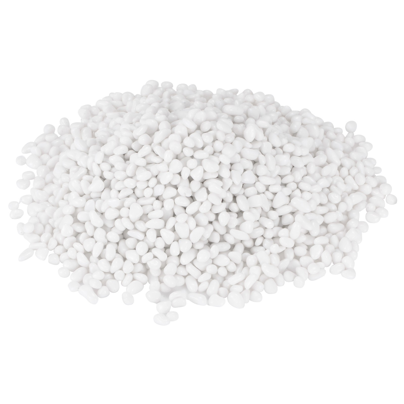 High Luster Round Fire Glass Beads for Vases 5-7mm, 1.21-Pound [White]