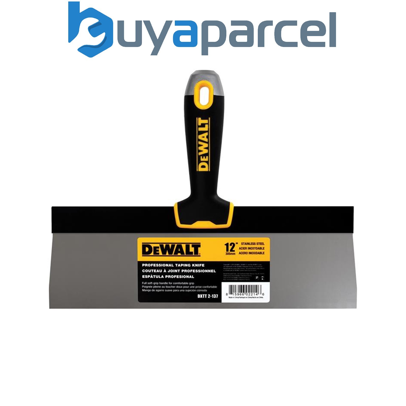 DEWALT Drywall EU2-137 Soft Grip Taping Knife 300mm (12in) DDW2137