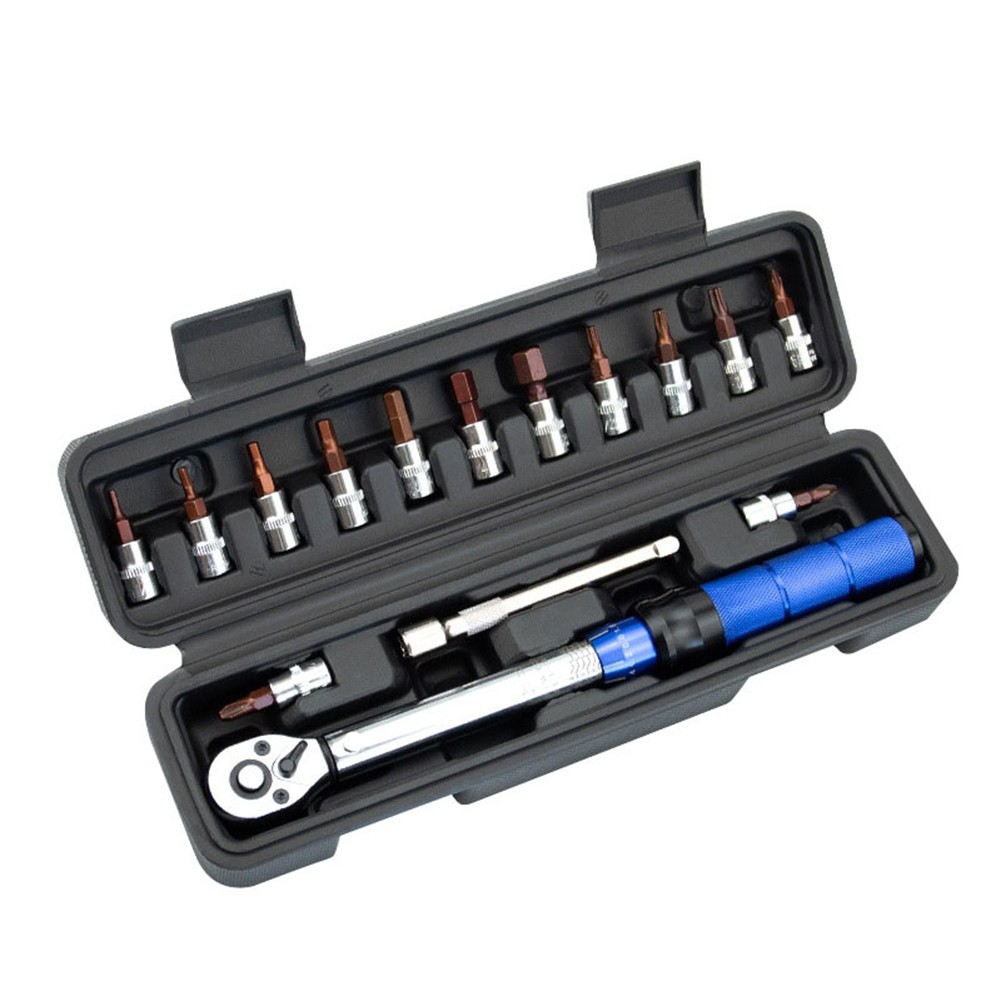 1/4in 2-24Nm Torque Spanner Adjustable Torque Wrench Repair Tool Kit Set8847