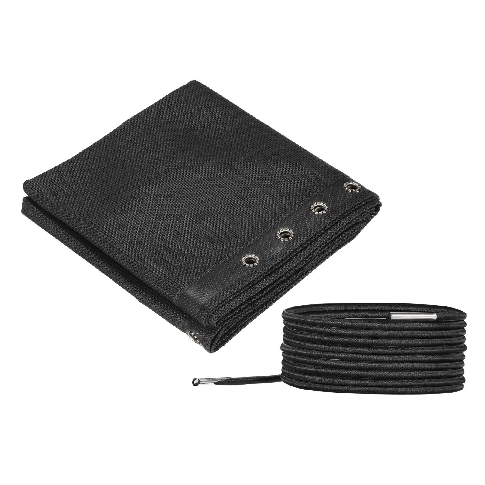 Gravity Chair Replacement Fabric Recliners Repair Kit with Ropes, Black