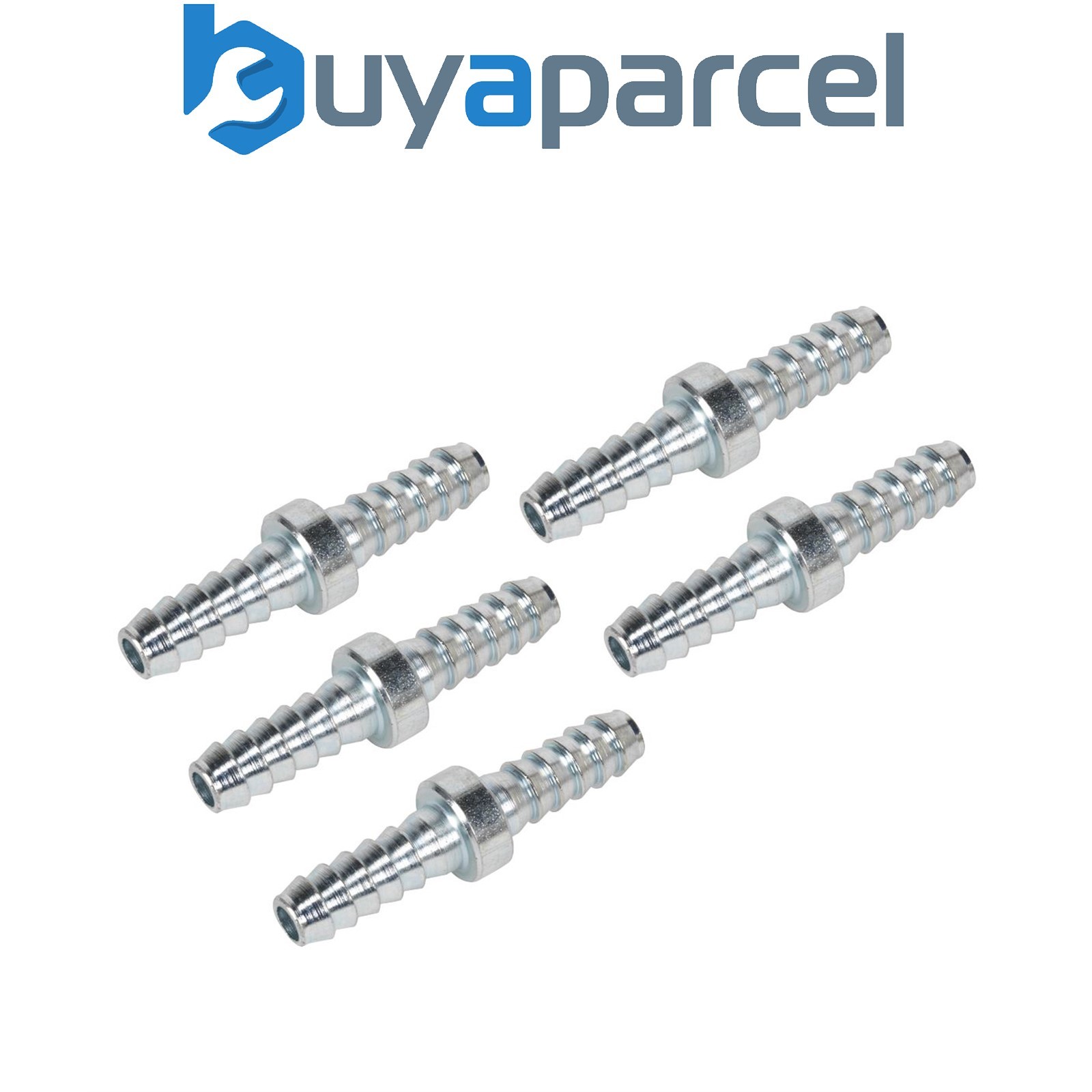 Sealey AC10 PCL Double End Hose Connector 1/4" Hose - Pack of 5