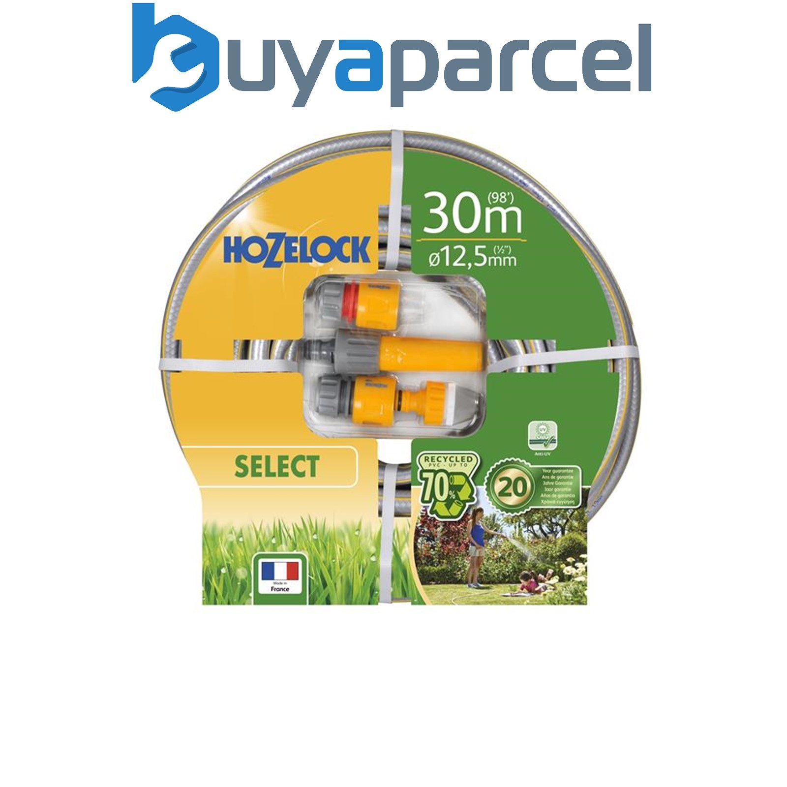 Hozelock 100-100-583 7230P Starter Hose Starter Set 30m 12.5mm (1/2in) Diameter