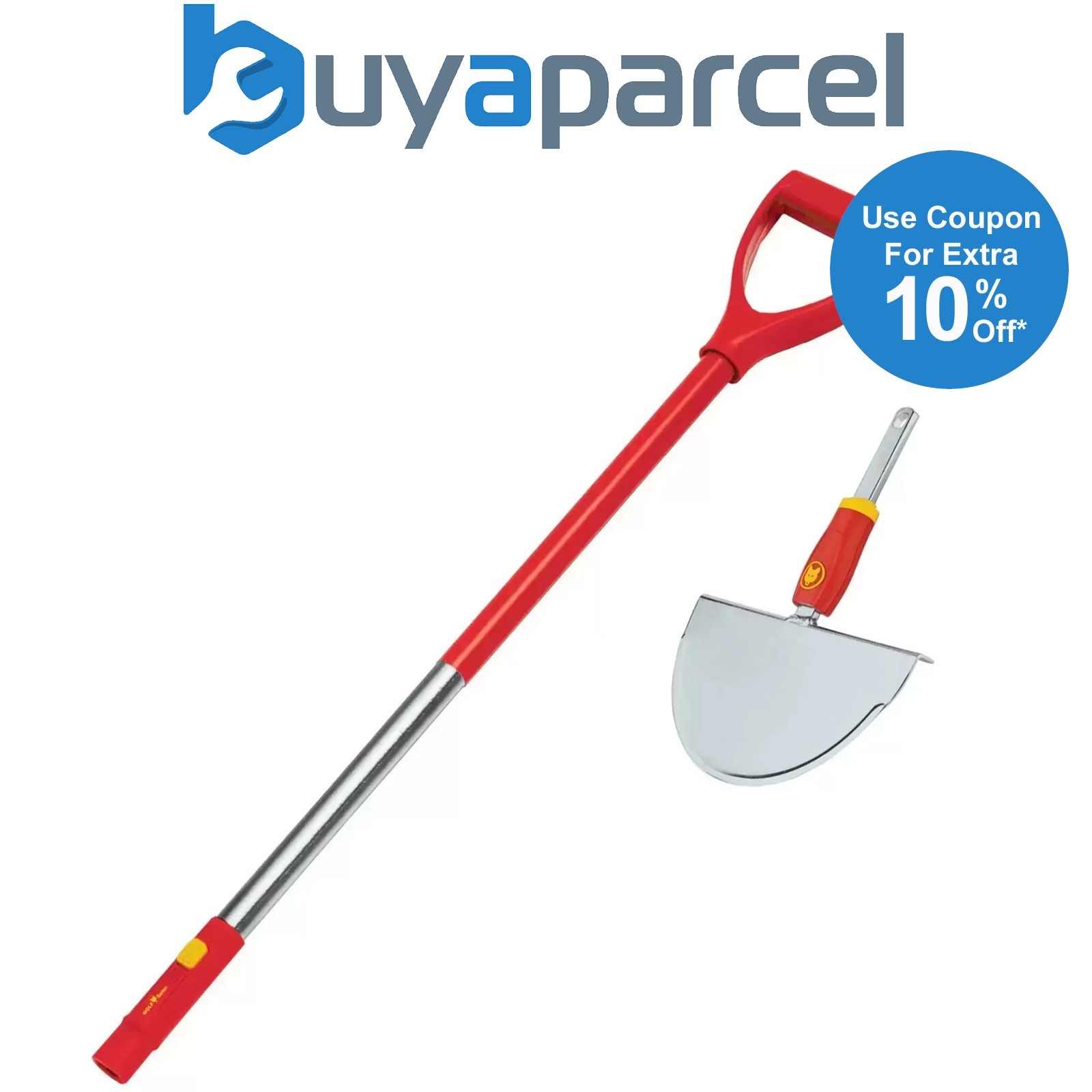 Wolf Garten Lawn Edge Cutter Iron RMM & ZMAD 85cm D Handle Multi Change