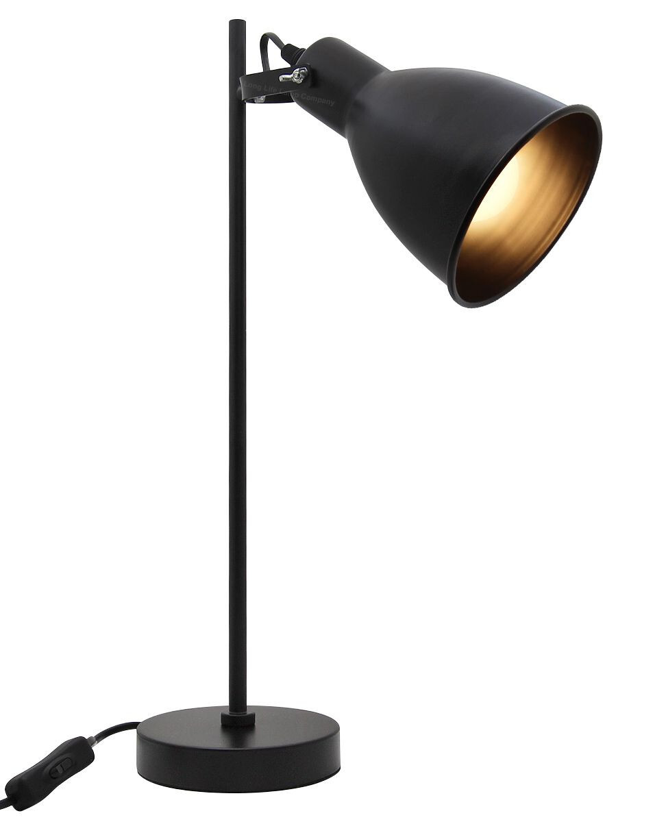 Vintage Metal Table Lamp Retro Industrial Black Desk Lamp Scone Shade H3018
