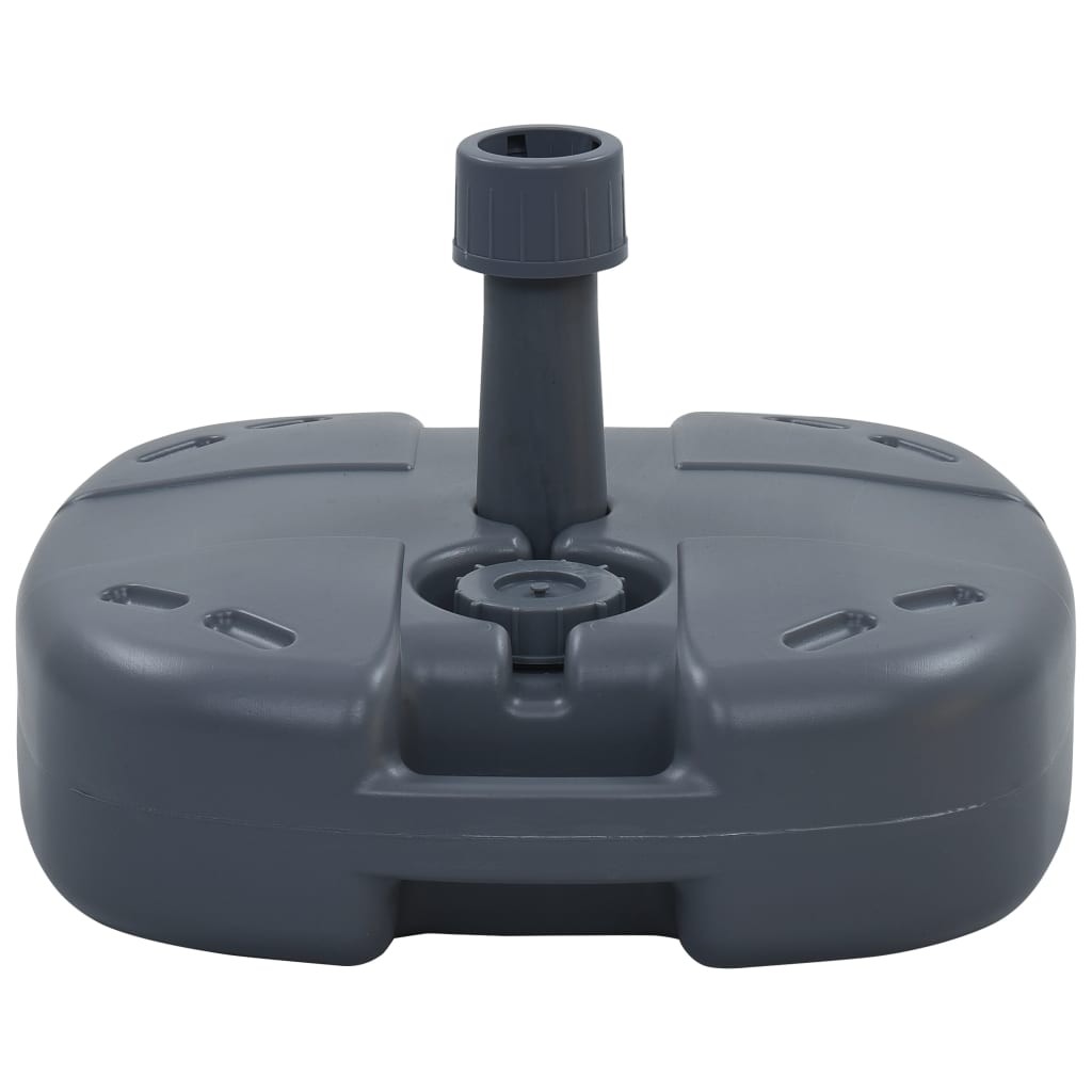 Portable Umbrella Base Grey Sand/Water Filled Parasol Holder Stand vidaXL