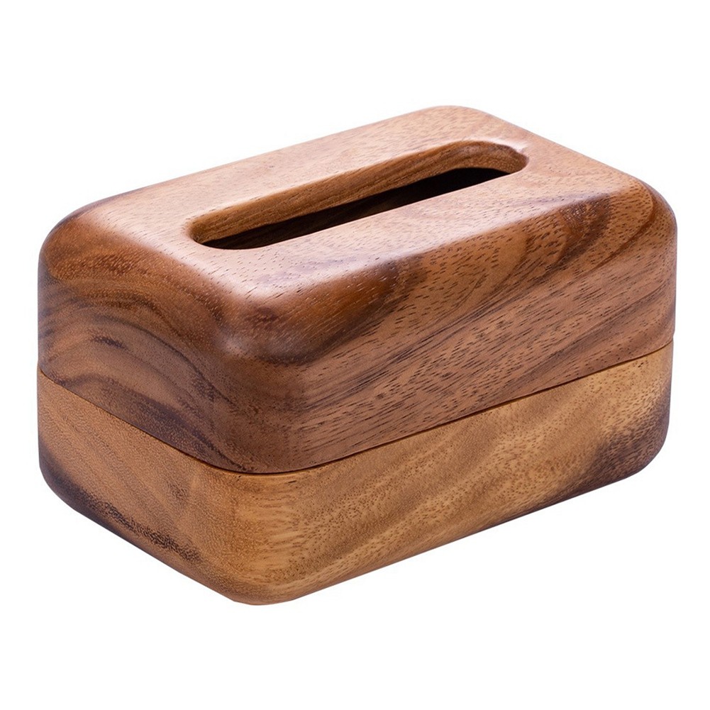 Wooden Tissue Boxes Bread-Shaped Tissue Storage Box Napkin Case Tissue4713