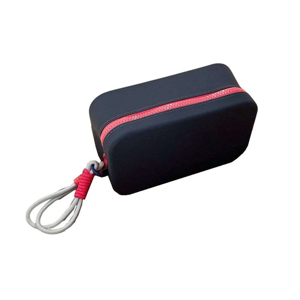 2X( Portable Silicone Storage Bag -Capacity Zipper Bag Desk Storage5427