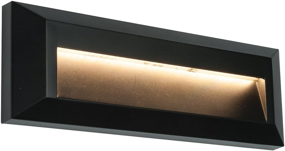 Severus Black Finish Indirect Warm White LED Outdoor Landscape Guide Pathway Dr