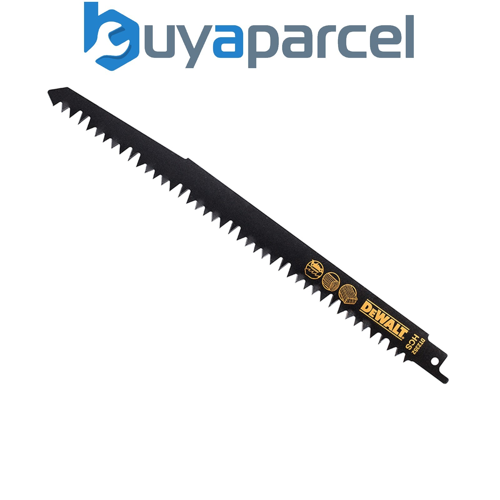 DEWALT DT2352-QZ HCS Reciprocating Blade for Wood, Fast Cuts 240mm x 5/6.5 TPI P