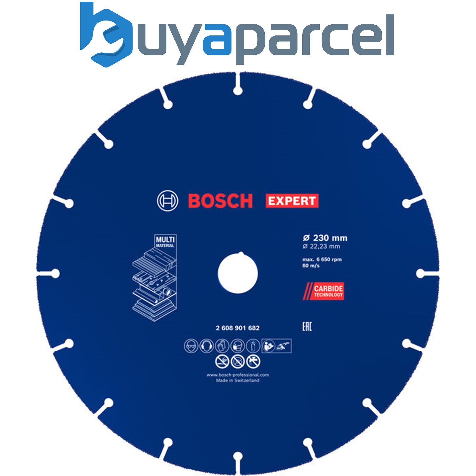 Bosch EXPERT Multi Material Carbide Cutting Disc 230 x 22.23 mm 2608901682
