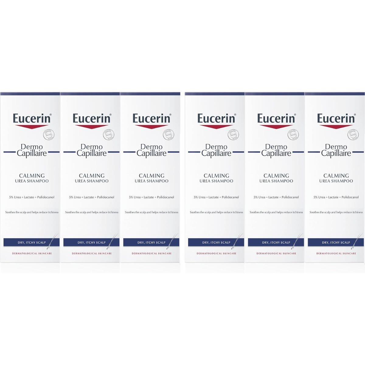 Eucerin DermoCapillaire Calming Urea Shampoo 250ml x6