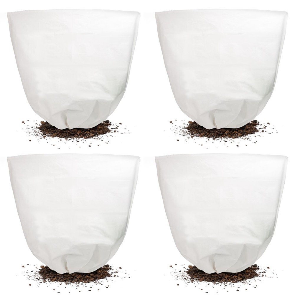 4 Pack Reusable Plant Covers Freeze ,Winter Plant Cover Bags with4763