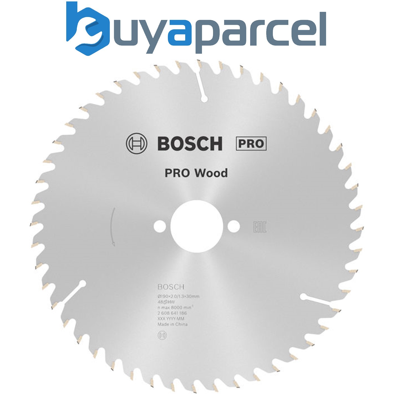 Bosch PRO Wood Circular Saw Blade 190 x 2 x 30 mm T48 2608641186
