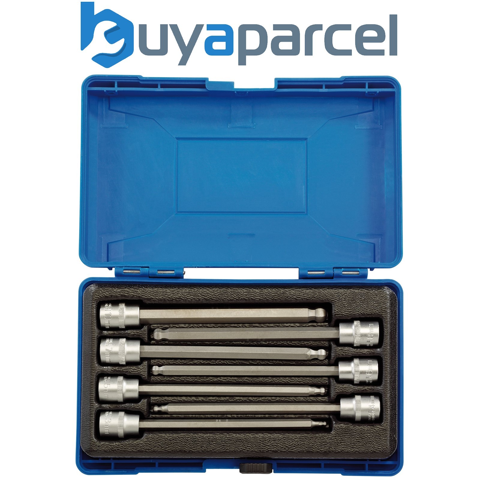 Draper 16297 Draper Expert Hexagonal Socket Bit Set, 3/8" Sq. Dr. (7 Piece)