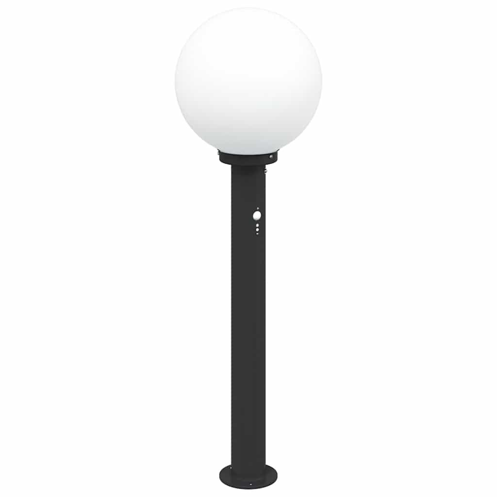 Bollard Light 80 cm Black Stainless Steel Sensor IP44 Outdoor vidaXL