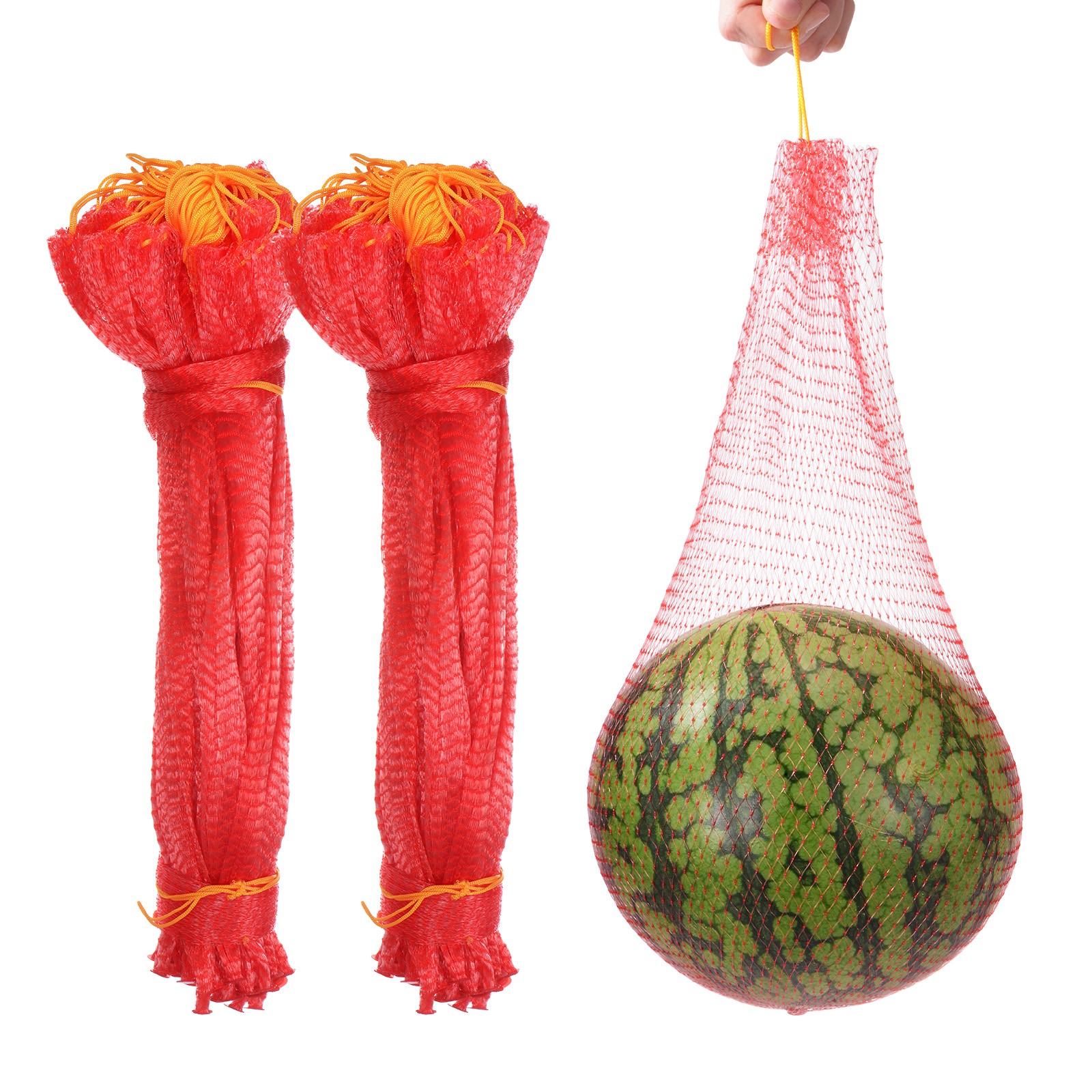 100 Pcs Watermelon Nets - 45cm Melon Hammock Apply to Garden(22lbs, Red)