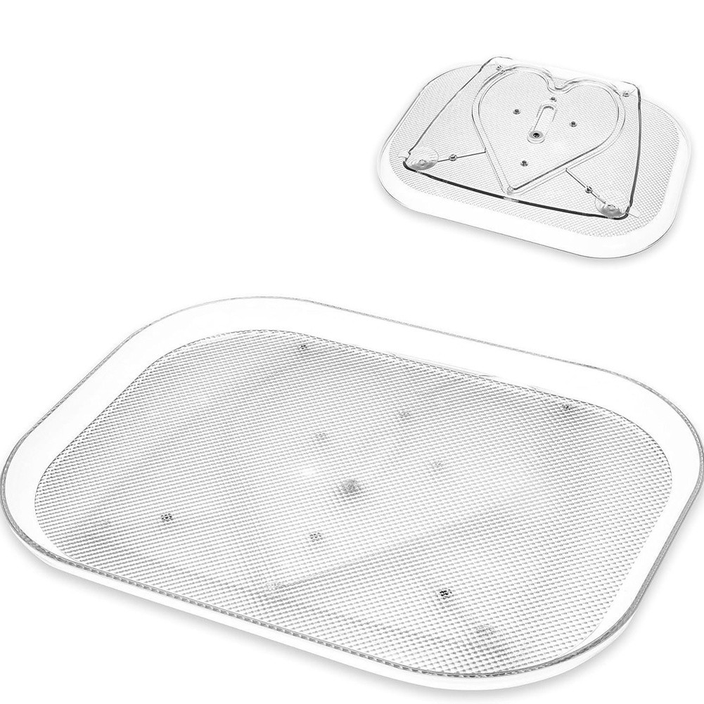 2Pack Lazy Turntable Organizer for Refrigerator, Rotating Rectangular3039