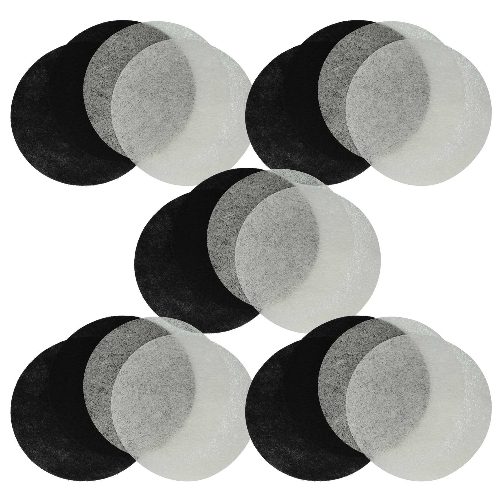 10x activated carbon filter, 10x grease filter for Moulinex T-43 T-41 T-42