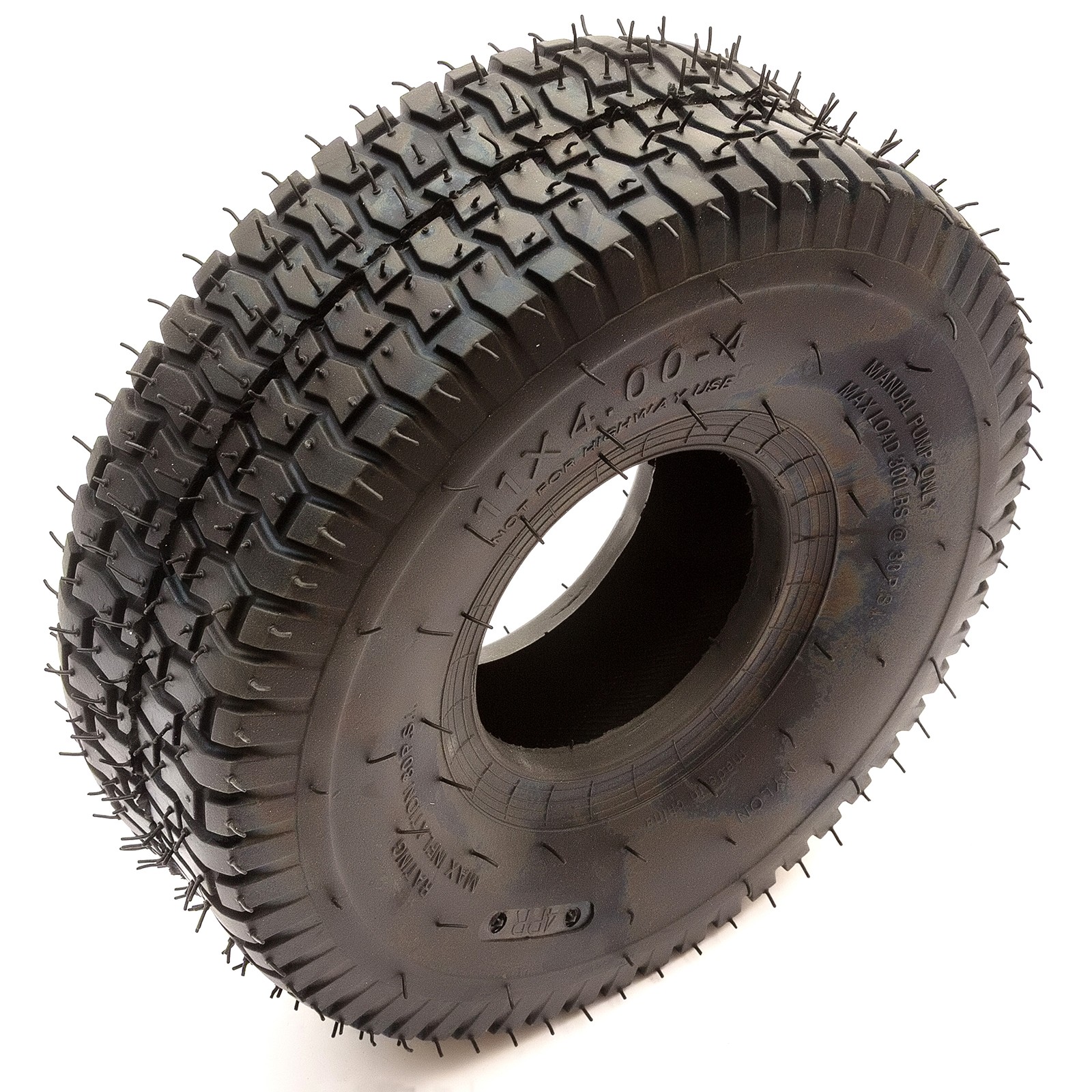 Wanda Tyre 11x4.00-4 Ride On Lawn Mower 4 Ply Grass Safe Turf Tread Tubeless