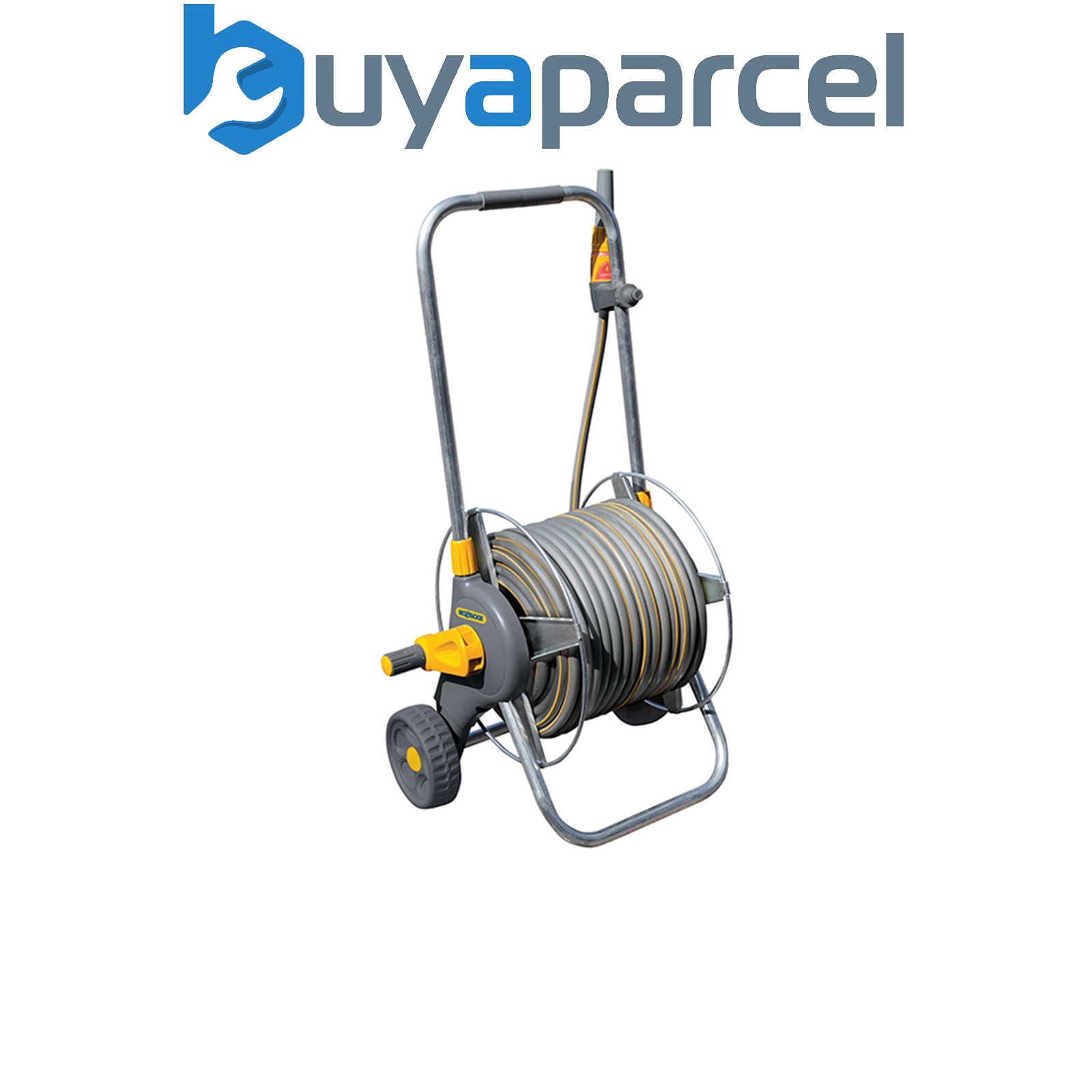 Hozelock 2436R0000 2436 60m Metal Pro Hose Cart & 30m of 12.5mm Hose HOZ2436