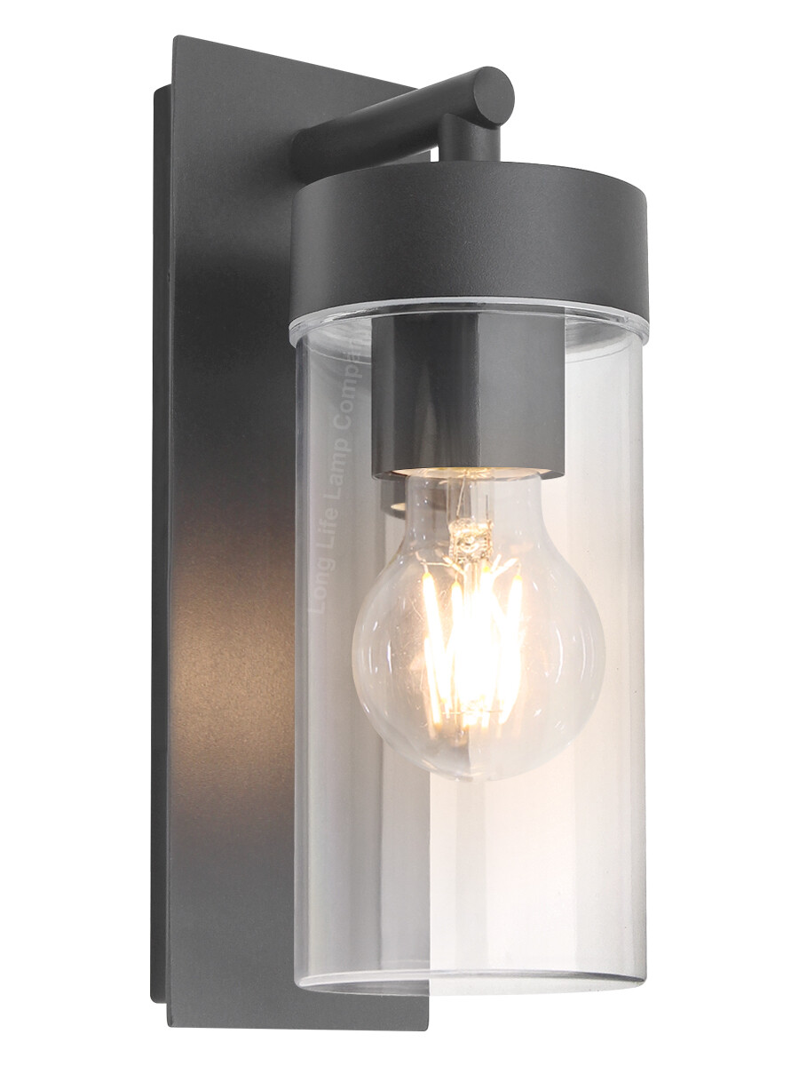 New Rectangular Outdoor Wall Light Clear Metal Lantern Garden Wall Lamp ZLC344