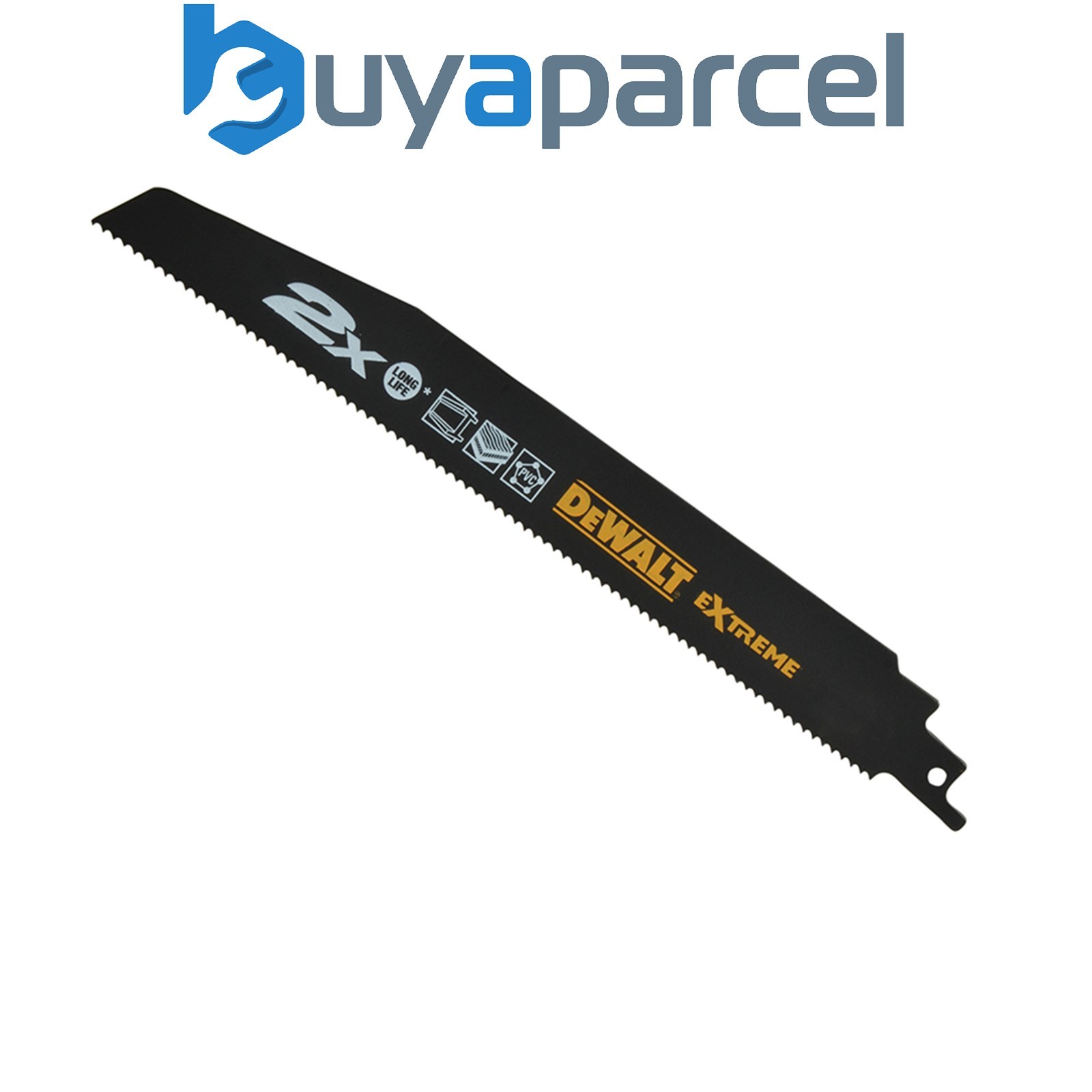 5 x Dewalt DT2301L-QZ 2X Life General Purpose Reciprocating Blade 152mm x 10 TPI