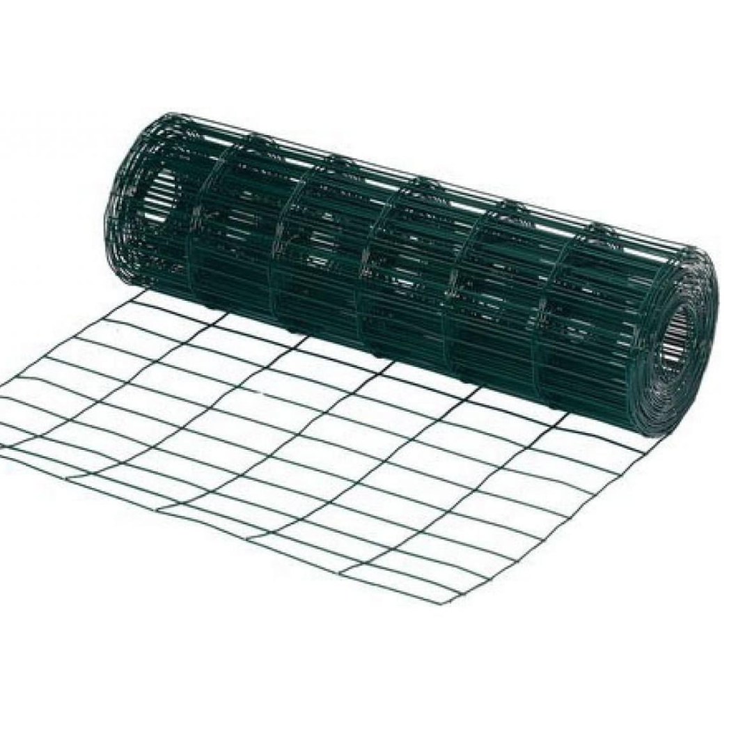 Galvanised Fence Mesh Wire Garden Fencing Green Outdoor PVC Coated 10m x 0.6m