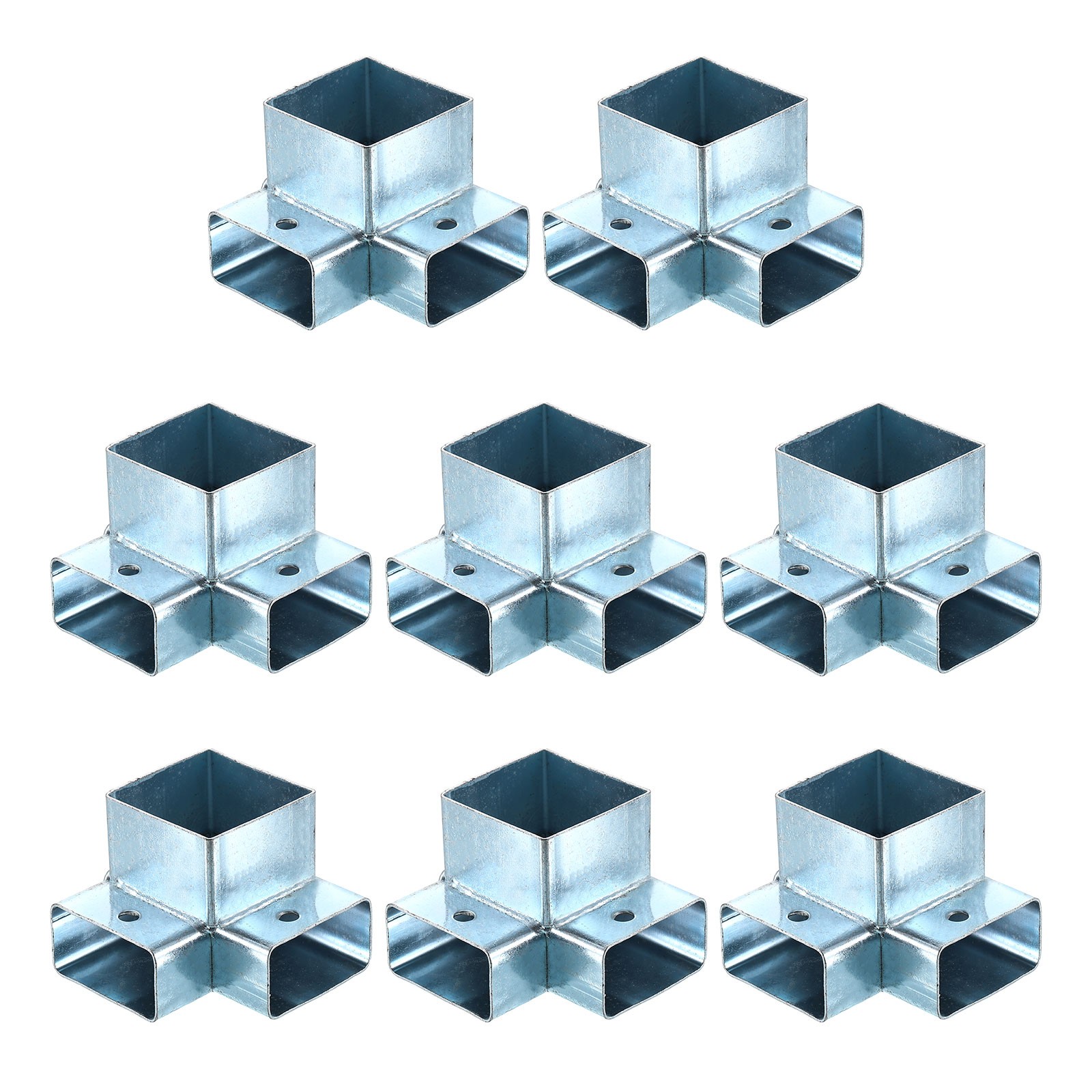 3-Way Gazebo Brackets Kit, Angle Brackets for 1.61" x 0.83" Lumber (8 Pack)