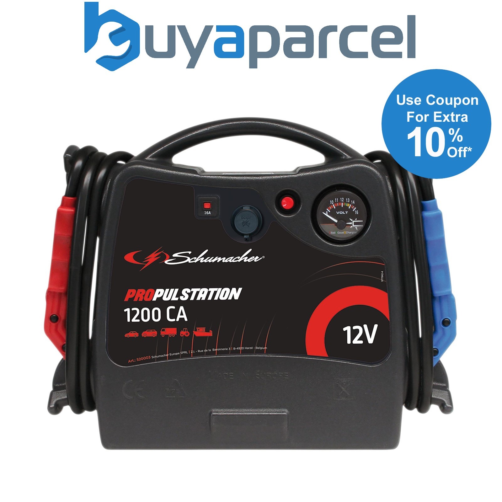 Draper 13611 Schumacher Propulstation 12V Start Booster and Docking Station, 120