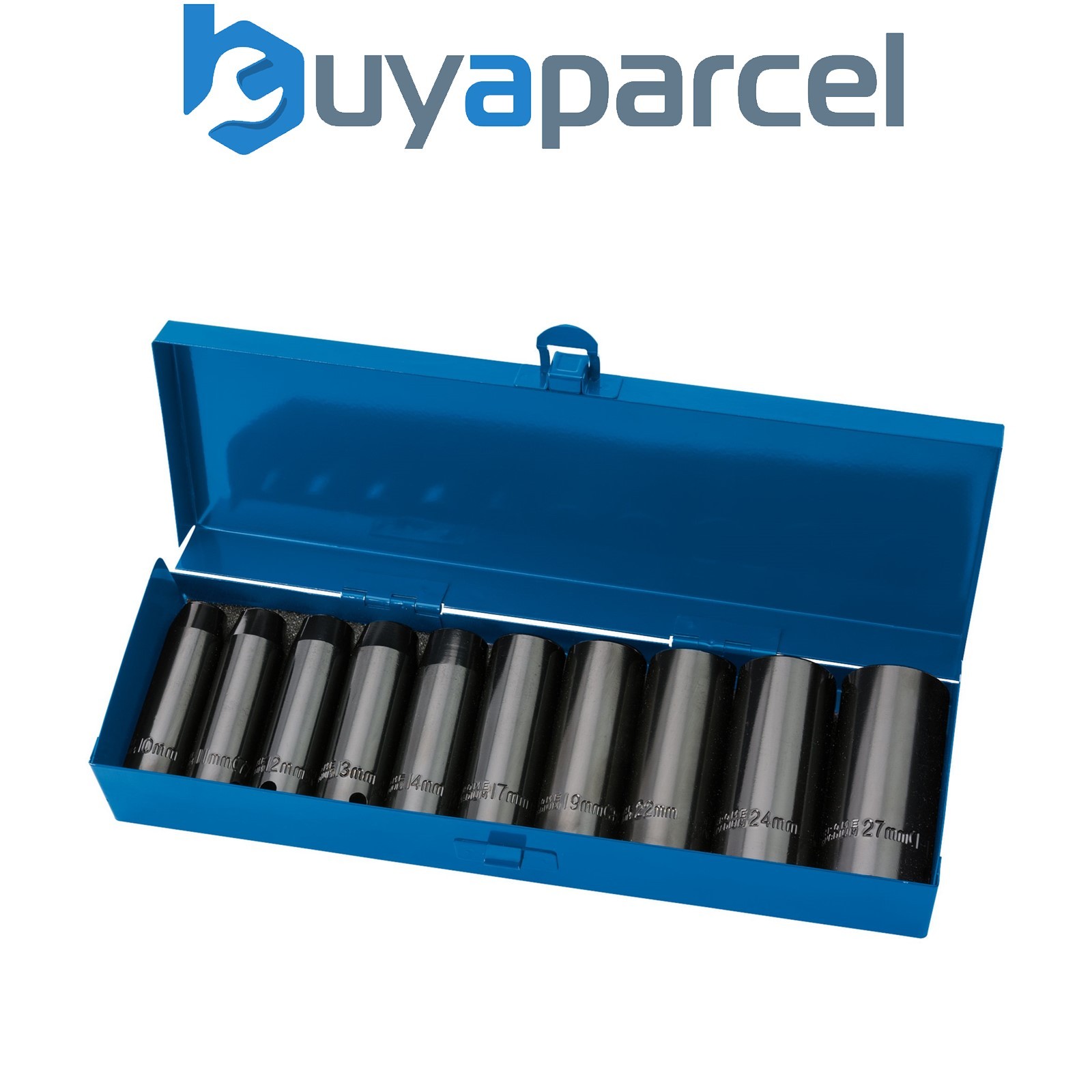 Draper 38369 Draper Expert HI-TORQ Metric Deep Impact Socket Set, 1/2" Sq. Dr. (