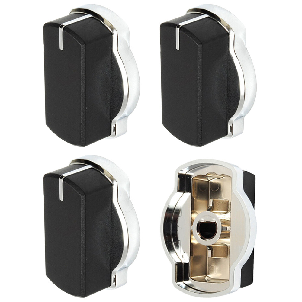 Knob Switch for BELLING Oven Hob Black Silver 444449505 CH60AX CH60R x 4