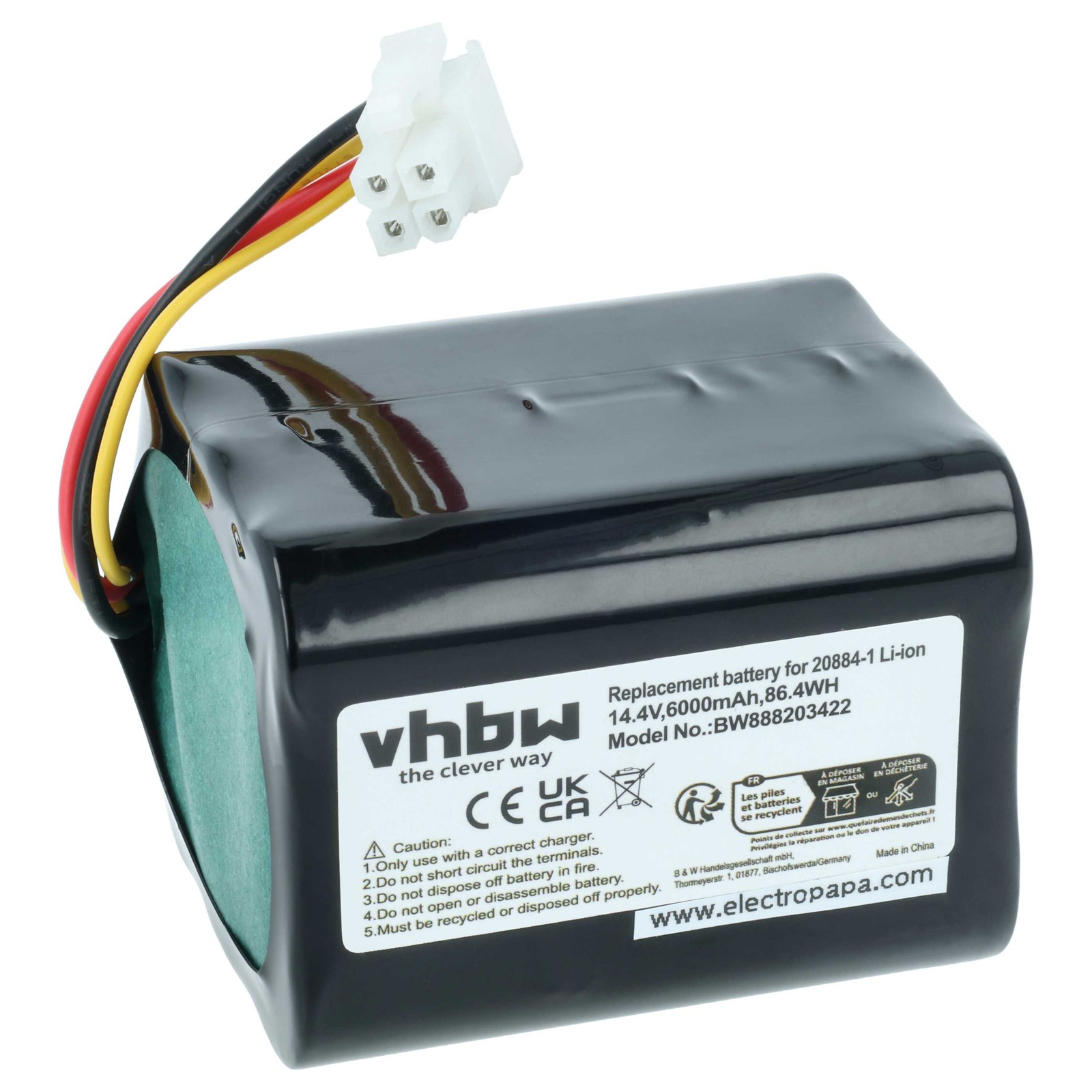 Battery for Vorwerk 20884-1 6000mAh 14.4V