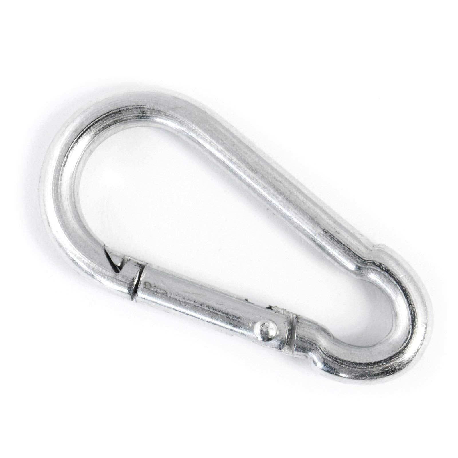 10 pcs of 10 mm x 100 mm Carabiner Spring Loaded Snap Hook Clip Buckle