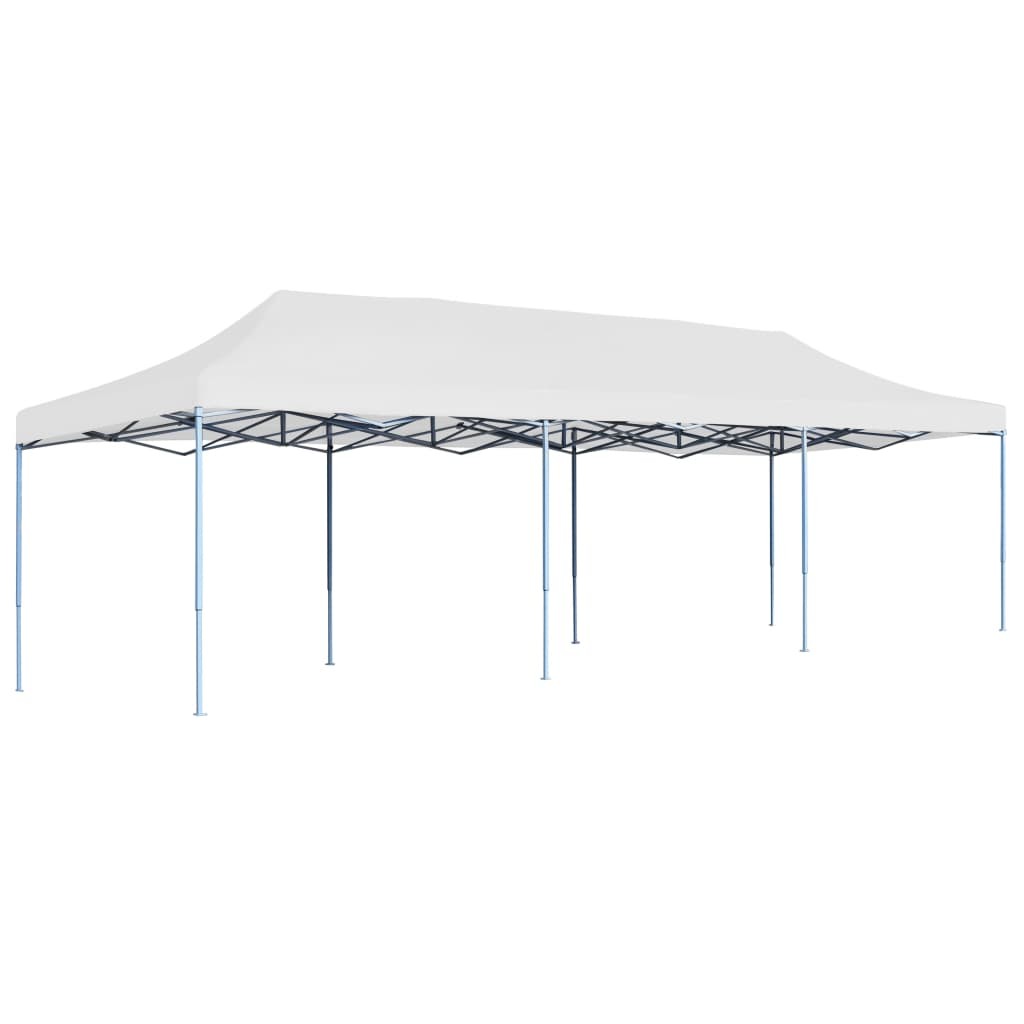 Folding Pop-up Party Tent 3x9m White Gazebo Canopy Marquee Sunshade vidaXL