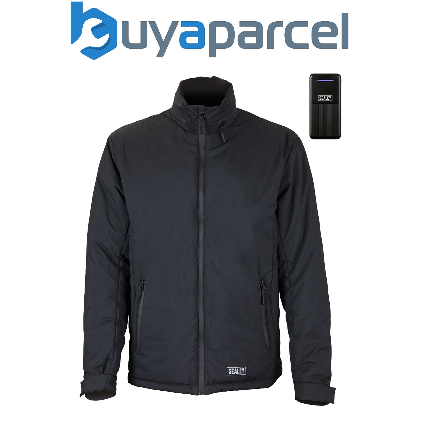 Sealey HJ03KIT 5V Heated Rain Jacket with Power Bank 10Ah - Large