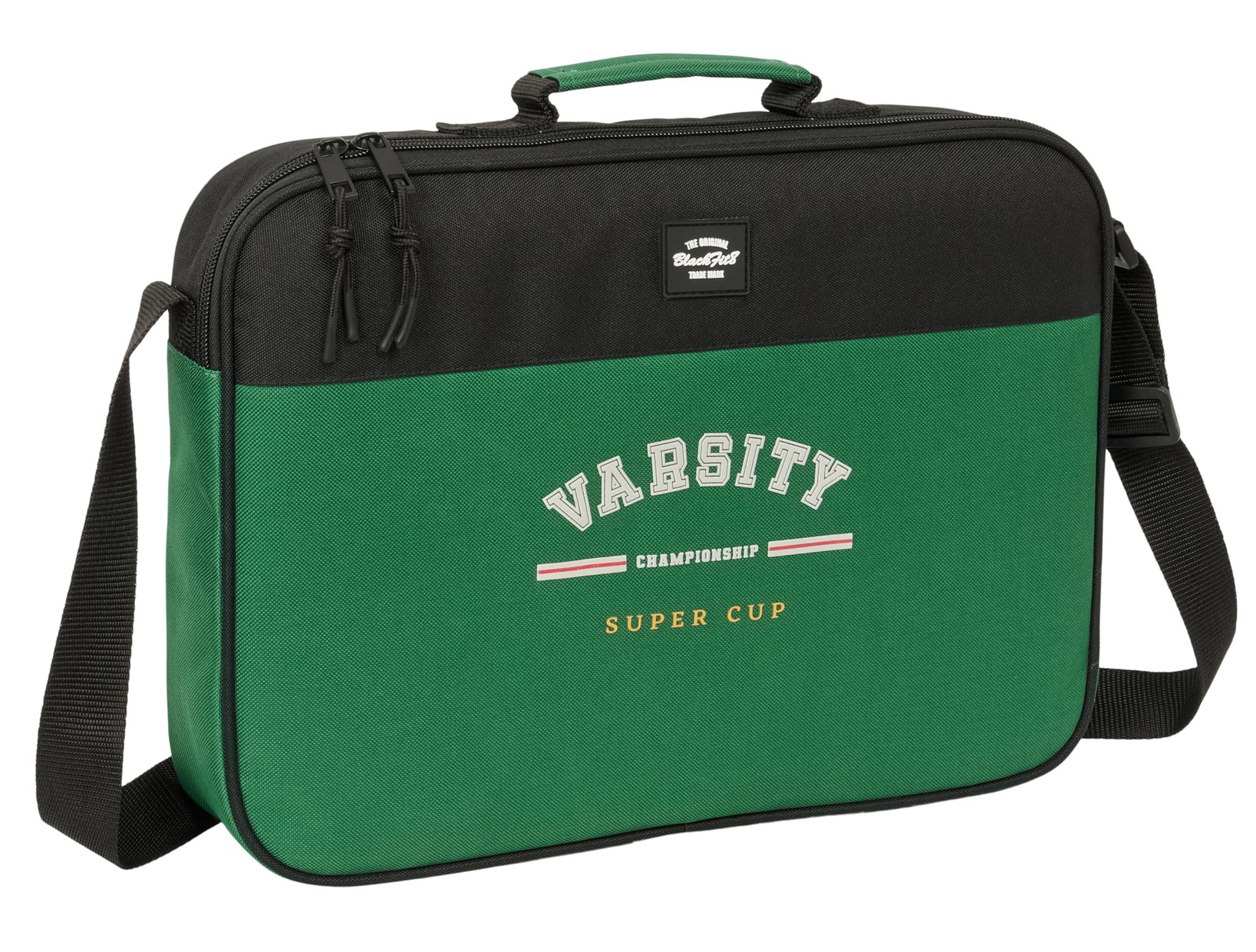 BLACKFIT8 VARSITY - Extra School Wallet, Pencil Case, Shoulder Bag, Comfortable
