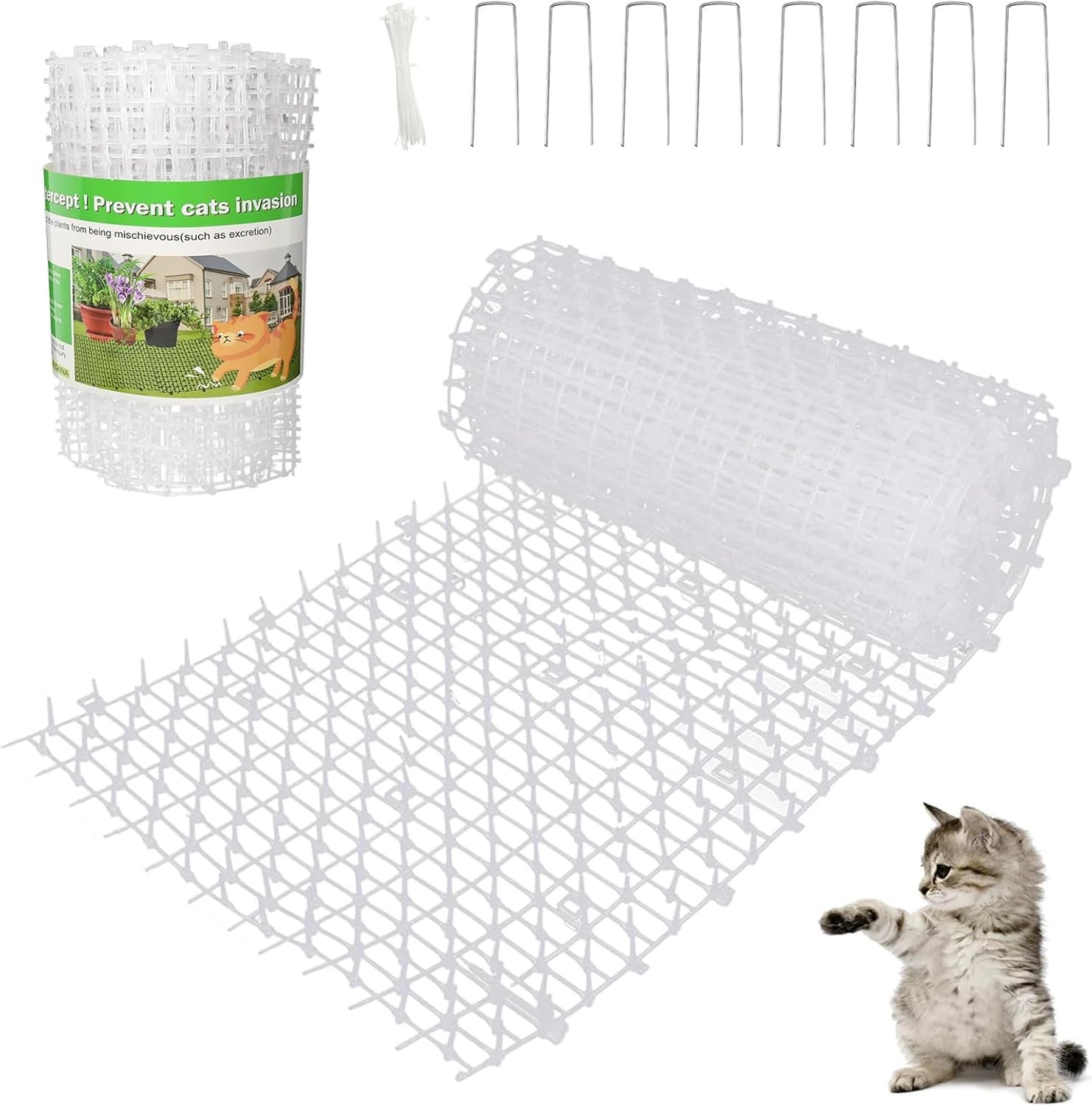 Cat Scat Mat, Cat Scat Spike Mat, Cat Scat Mat with Spikes 78x11.8inch Pet Dete