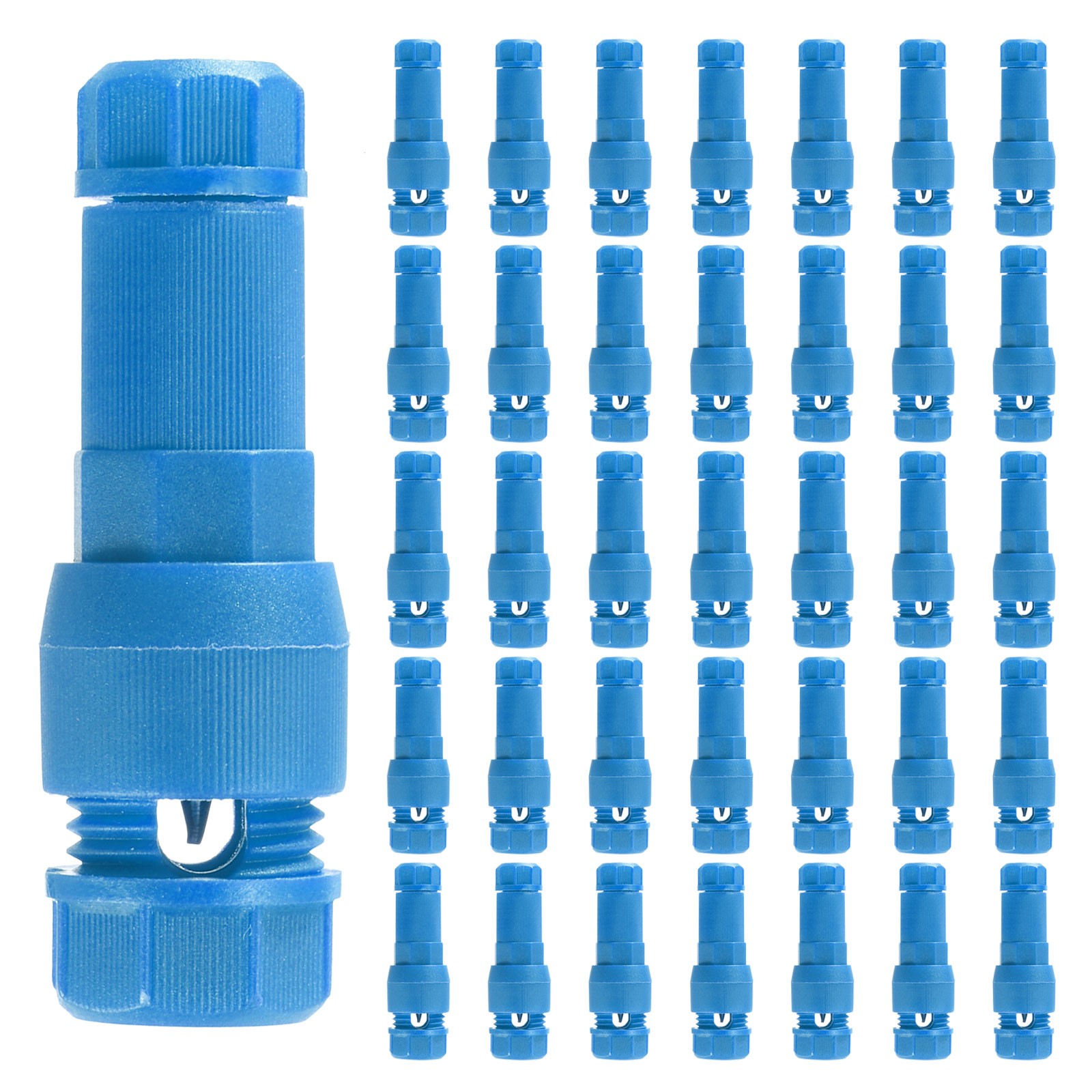 Low Voltage Wire Connector, 50 Pcs 12-20 Gauge Wire Connector Waterproof, Blue