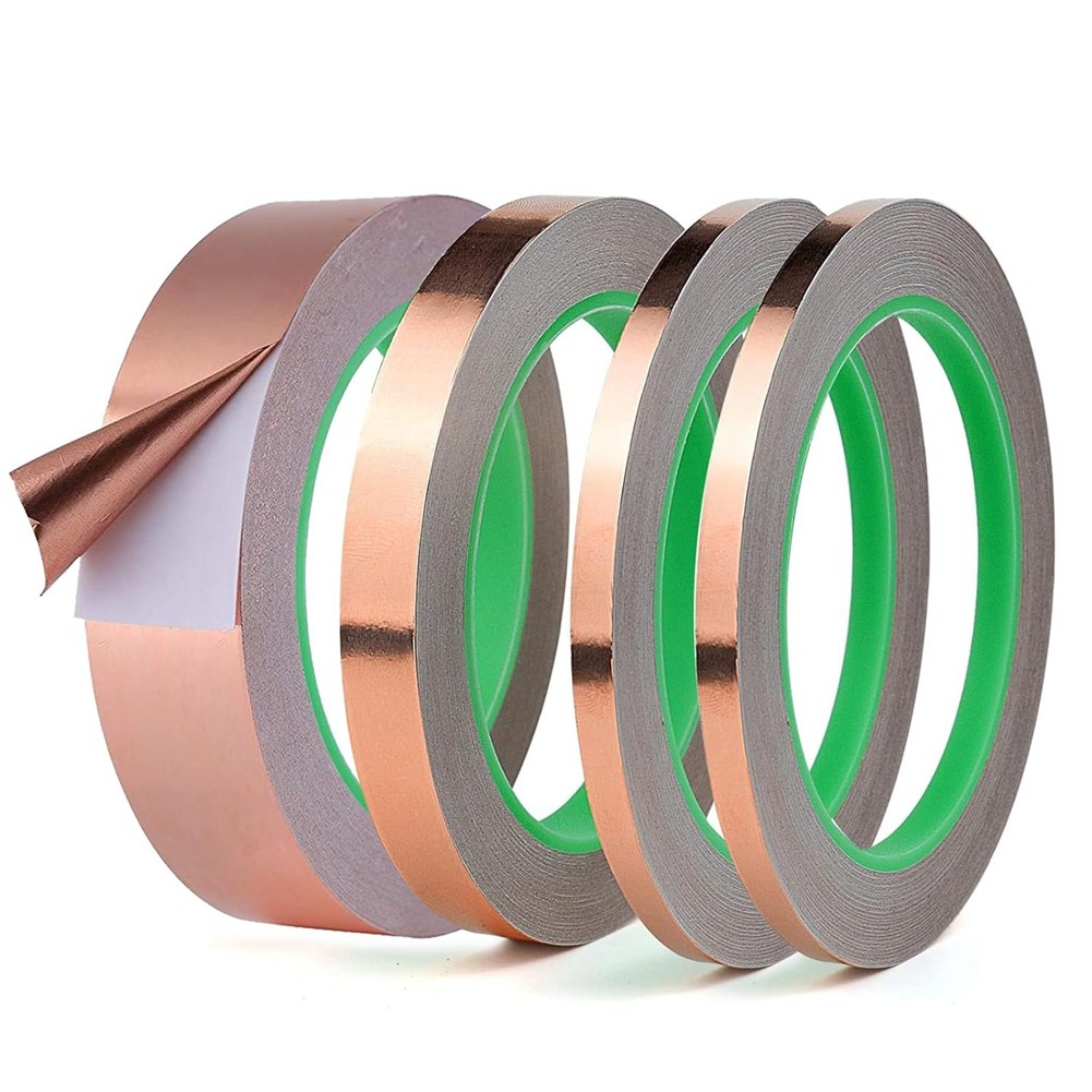 Copper Foil Tape for Stained Glass, (1Inch,1/2Inch,1/4Inch, 1/5Inch X 66Ft)4590