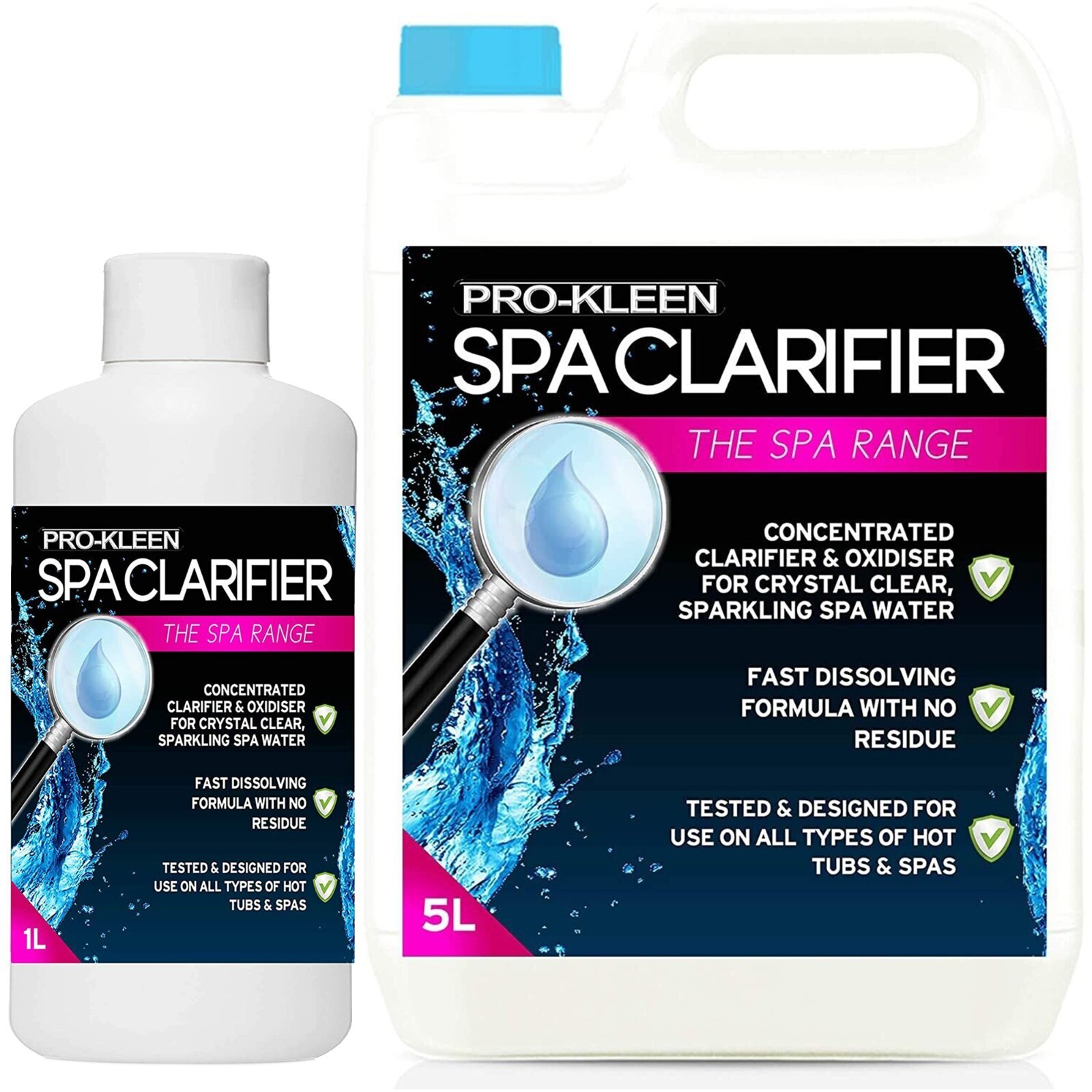 ProKleen Spa Clarifier Defoamer Swimming Pool Hot Tub Chemicals Clear Water 6L