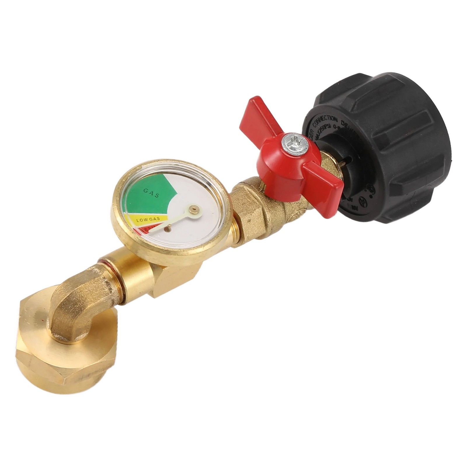 2X(Propane Adapter 1Lb to 20Lb, QCC1 Propane Refill Elbow Adapter with and6644